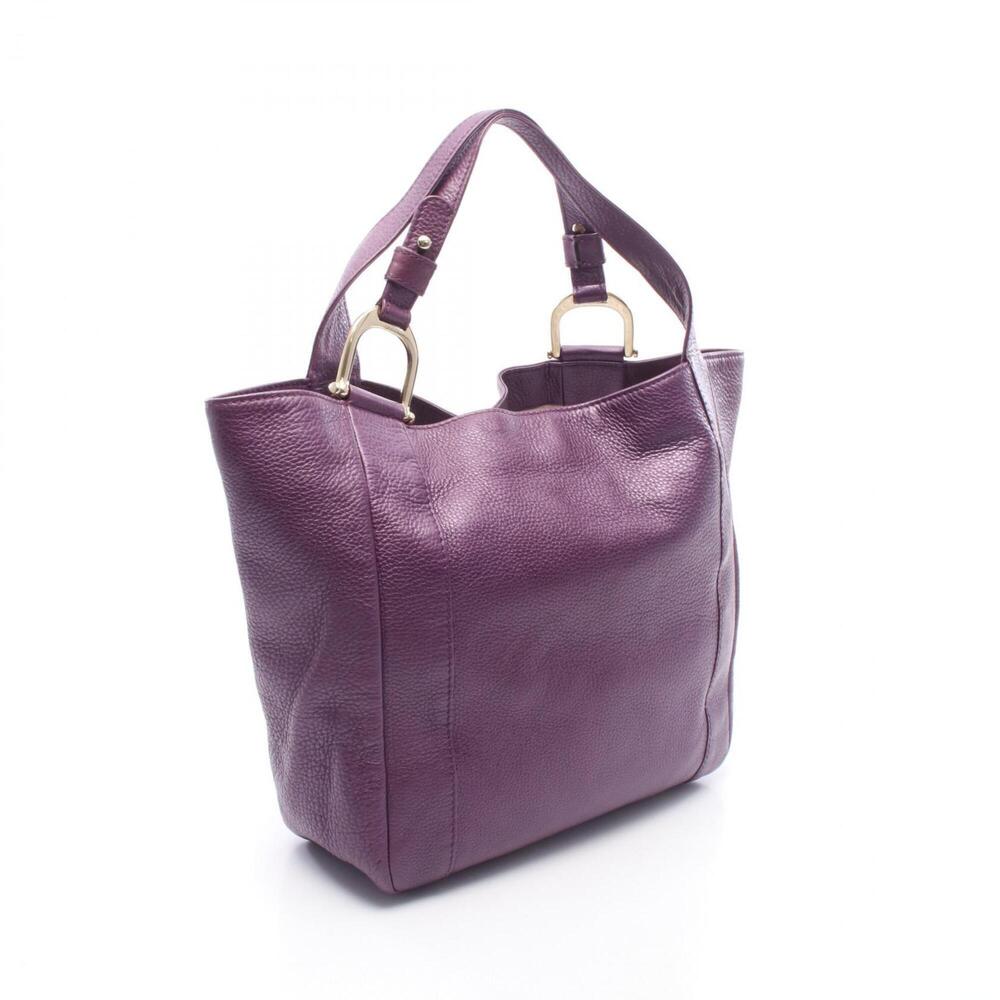 GUCCI Authentic Purple Leather Tote Bag - Picture 2 of 7